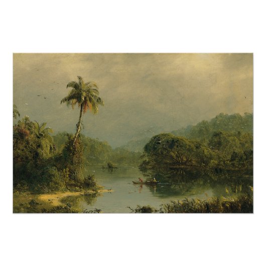 Tropische Landschaft Frederic Edwin Church Poster (Vorderseite)