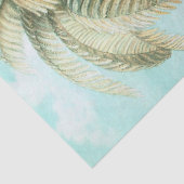 Tropische Landschaft mit Palmen Seidenpapier (Detail)