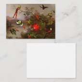 Tropische Landschaft mit zehn Hummingbirds Heade Begleitkarte (Vorne/Hinten)