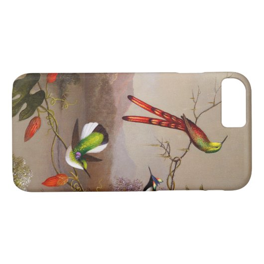 Tropische Landschaft mit zehn Hummingbirds Heade Case-Mate iPhone Hülle (Rückseite (Horizontal))