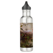 Tropische Landschaft mit zehn Hummingbirds Heade Edelstahlflasche (Links)