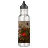 Tropische Landschaft mit zehn Hummingbirds Heade Edelstahlflasche (Rechts)