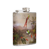 Tropische Landschaft mit zehn Hummingbirds Heade Flachmann (Rechts)