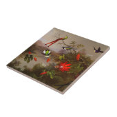 Tropische Landschaft mit zehn Hummingbirds Heade Fliese (Seite)
