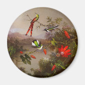 Tropische Landschaft mit zehn Hummingbirds Heade Magnet (Vorne)