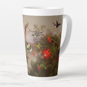Tropische Landschaft mit zehn Hummingbirds Heade Milchtasse