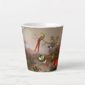 Tropische Landschaft mit zehn Hummingbirds Heade Milchtasse (Vorderseite)