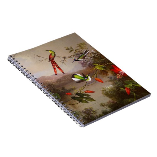 Tropische Landschaft mit zehn Hummingbirds Heade Notizblock (Rechte Seite)
