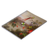 Tropische Landschaft mit zehn Hummingbirds Heade Notizblock (Linke Seite)