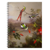 Tropische Landschaft mit zehn Hummingbirds Heade Notizblock (Vorderseite)