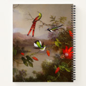 Tropische Landschaft mit zehn Hummingbirds Heade Notizblock (Rückseite)