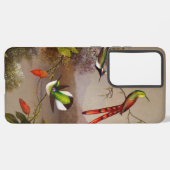 Tropische Landschaft mit zehn Hummingbirds Heade Samsung Galaxy Hülle (Linke Seite)
