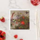 Tropische Landschaft mit zehn Hummingbirds Heade Serviette (Beispiel)