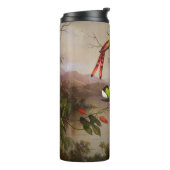 Tropische Landschaft mit zehn Hummingbirds Heade Thermosbecher (Nach links gedreht)