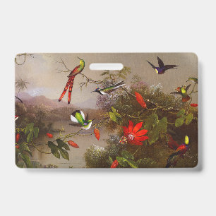 Tropische Landschaft mit zehn Kolibris Heade Ausweis