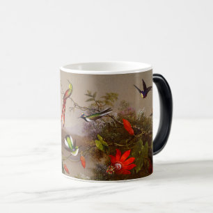 Tropische Landschaft mit zehn Kolibris Heade Verwandlungstasse