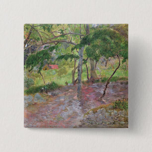 Tropische Landschaft Paul Gauguins , Martinique, Button