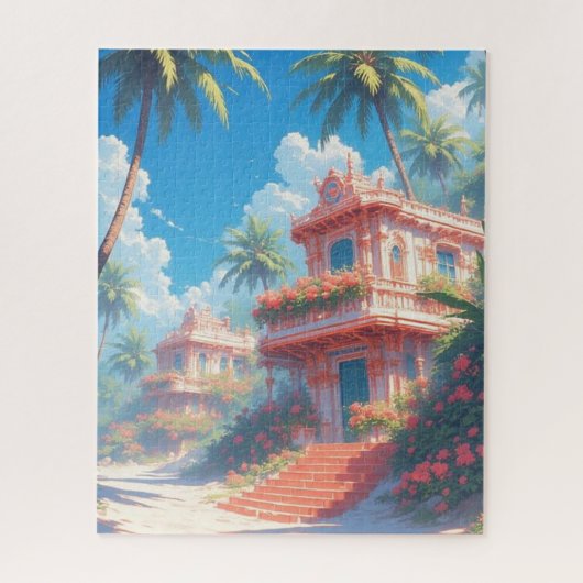 Tropische Landschaft Puzzle (Vertikal)