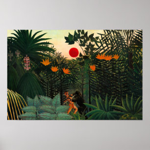 Tropische Landschaft von Henri Rousseau Poster