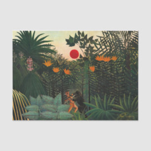 Tropische Landschaft von Henri Rousseau Seidenpapier