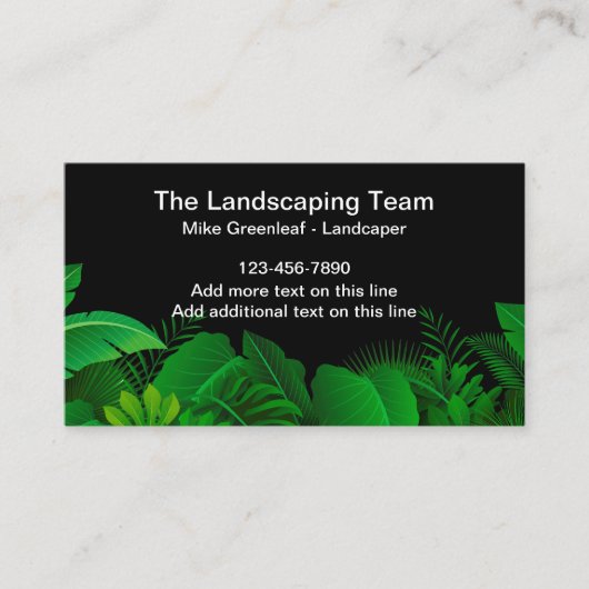 Tropische Landschaften - Business Cards Visitenkarte (Vorderseite)