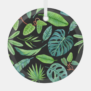 Tropische Lauheit: Regenwaldgrün. Ornament Aus Glas