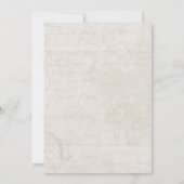 Tropische Leaf-Age Papier Beach Hochzeit in Urlaub Einladung (Rückseite)