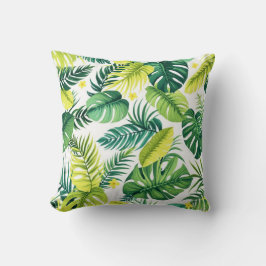 Tropische Leaf-Geschichte - Monstera & Banana Leaf Kissen