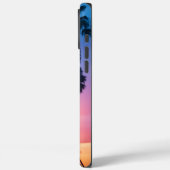 Tropische, lebendige Regenbogenfarben Sonnenunterg Case-Mate iPhone Hülle (Rückseite / Links)