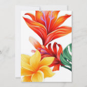 Tropische, lebendige Tischnummer (Rückseite)