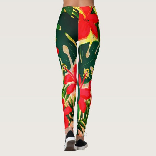 Tropische Leggings (Rückseite)