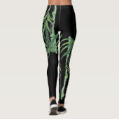 Tropische Leggings Hibiskus und Bambus (Rückseite)
