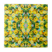 TROPISCHE LEMONS KERAMIK TILE FLIESE (Vorderseite)