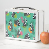Tropische Lemurs - Aquamarine Metall Brotdose (Beispiel)