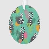 Tropische Lemurs - Aquamarine Ornament (Vorderseite)