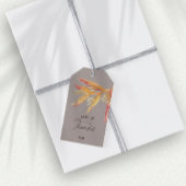 Tropische Liebe dank Taupe Gastgeschenk Hochzeit Geschenkanhänger