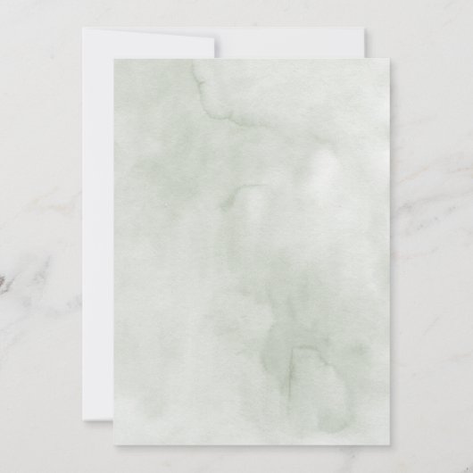 Tropische Liebe Hochzeit der Wasserfarben Einladung (Rückseite)