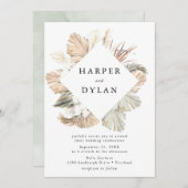 Tropische Liebe Hochzeit der Wasserfarben Einladung (Vorne/Hinten)