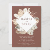 Tropische Liebe Hochzeit der Wasserfarben Einladung (Vorderseite)