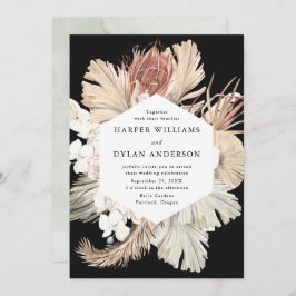 Tropische Liebe Hochzeit der Wasserfarben Einladung