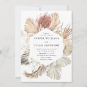 Tropische Liebe Hochzeit der Wasserfarben Einladung (Vorderseite)