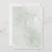 Tropische Liebe Hochzeit der Wasserfarben Einladung (Rückseite)