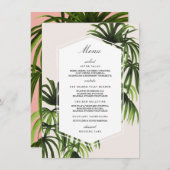 Tropische Liebe/Menü Menükarte (Vorne/Hinten)