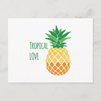 Tropische Liebe Postkarte
