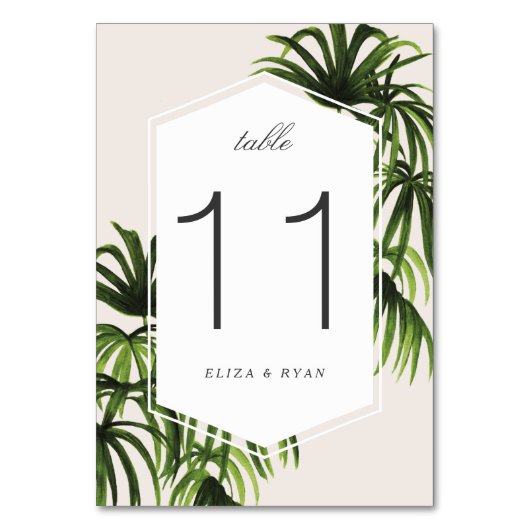 Tropische Liebe/Tabelle Nr. Tischnummer (Vorderseite)