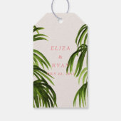 Tropische Liebe / Tag Geschenkanhänger (Rückseite)