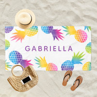 Tropische Lila Ananas Personalisiert