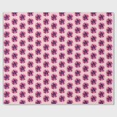 Tropische Lila MOD Orchid Blume Sommer Geburtstag Geschenkpapier (Flach)