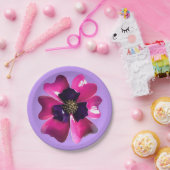 Tropische Lila Orchid MOD Blume Sommerhochzeit Pappteller (Party)