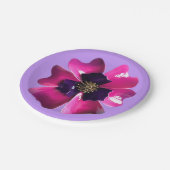 Tropische Lila Orchid MOD Blume Sommerhochzeit Pappteller (Schrägansicht)